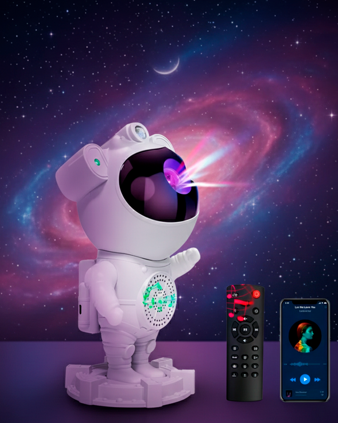Proyector Galaxia Astronauta Parlante Nebulosa