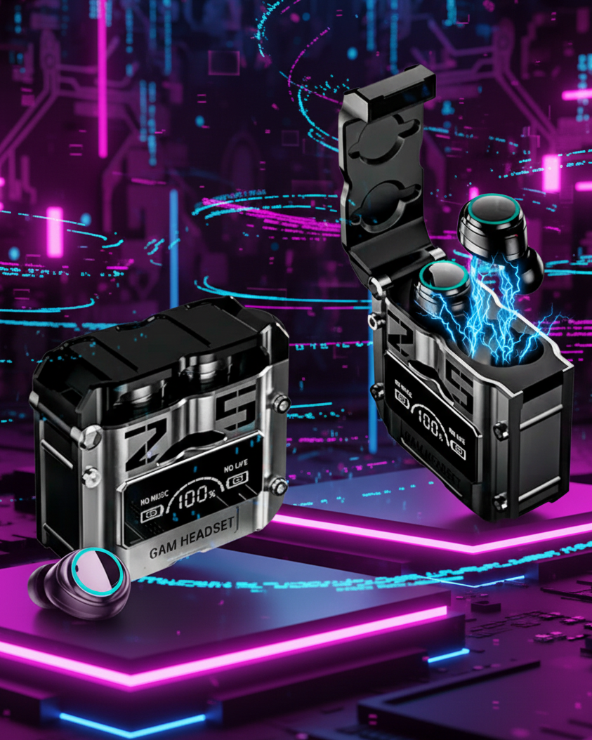 Audífonos Inalámbricos M25 con Pantalla LED y Cancelación de Ruido