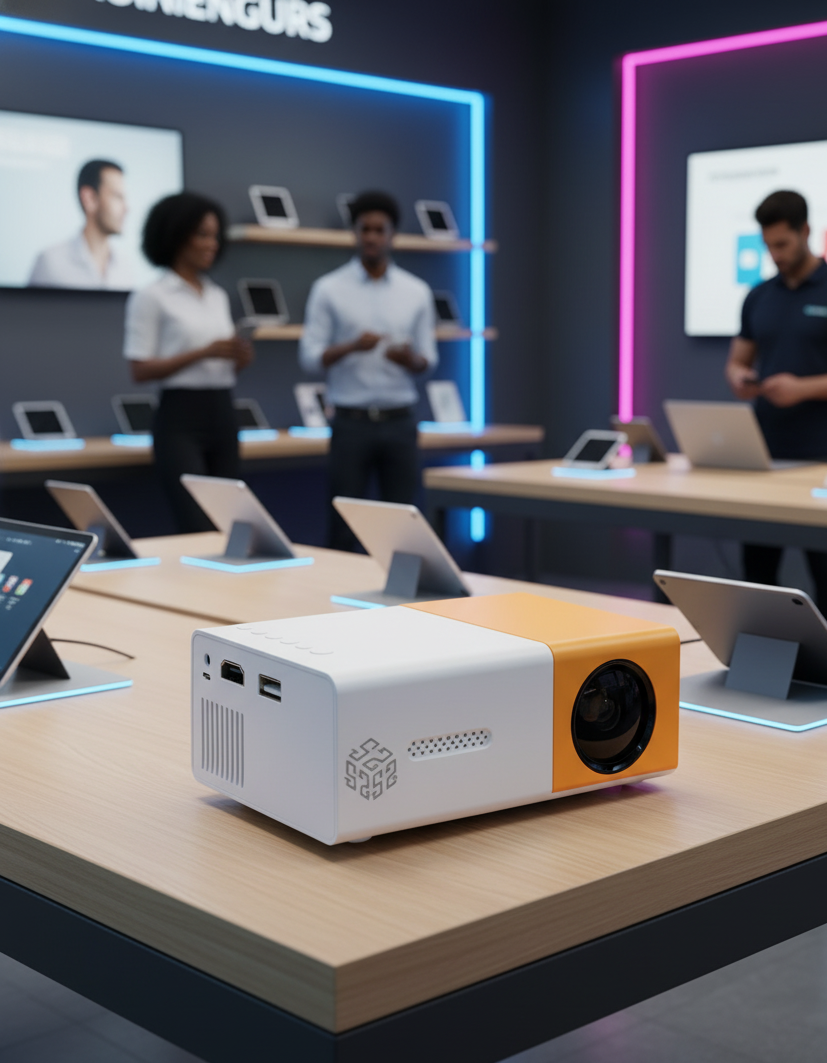 Mini Proyector Portátil YG300 – HDMI, USB, AV y Control Remoto