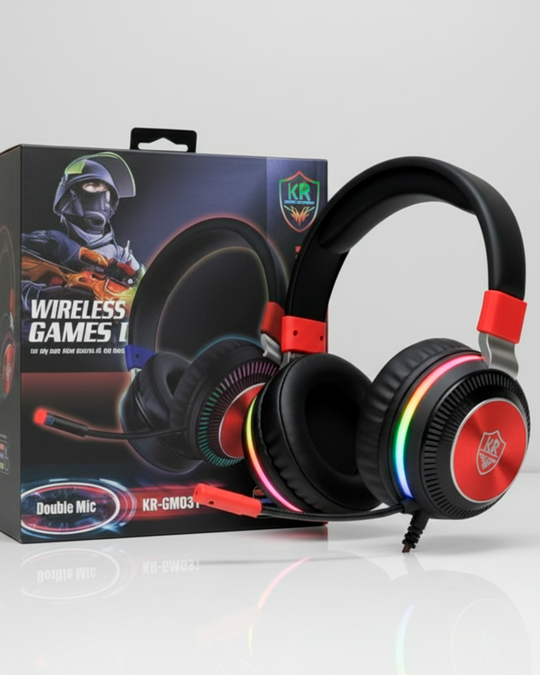 Diadema Gamer Inalámbrica con Doble Micrófono