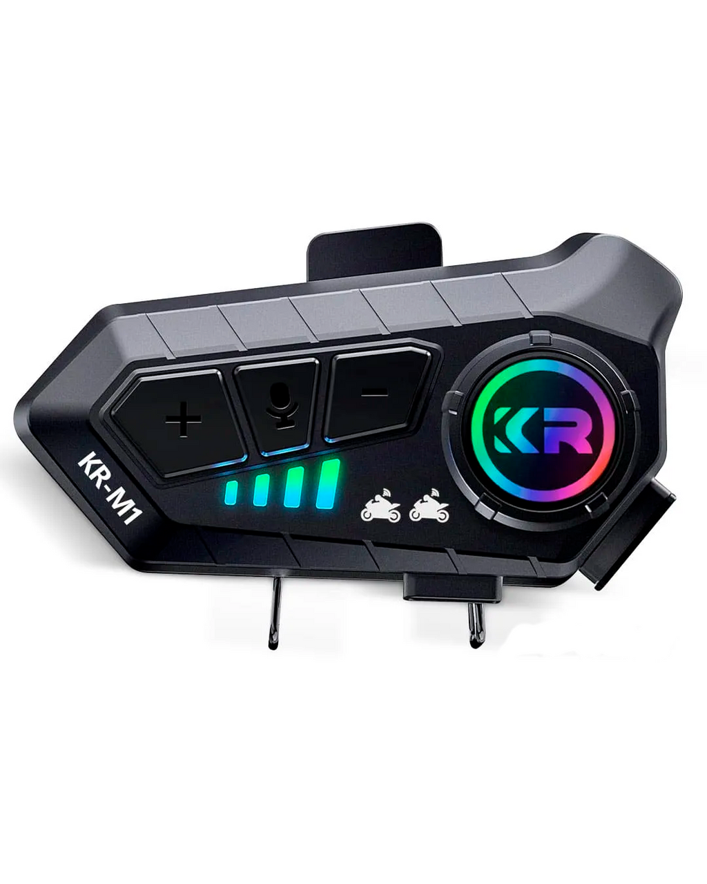 Intercomunicador Bluetooth Y20 Max para Casco – Con Luces LED RGB, Micrófono, Altavoces y Conexión Type-C (Copia)