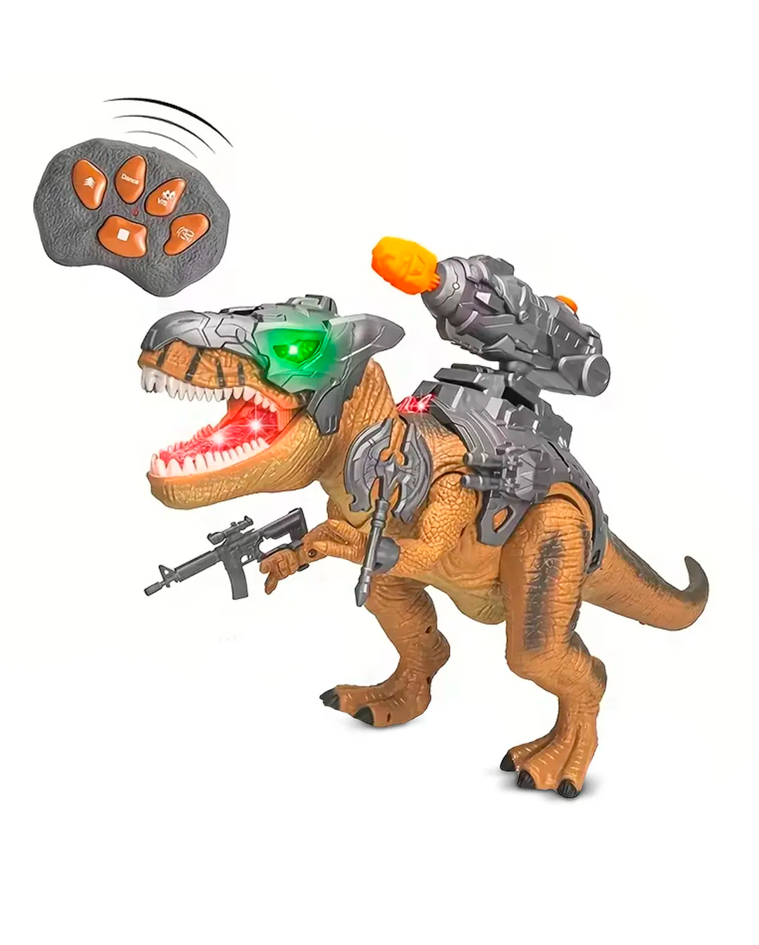 Dino Warrior RC – T-Rex de Batalla con Control Remoto