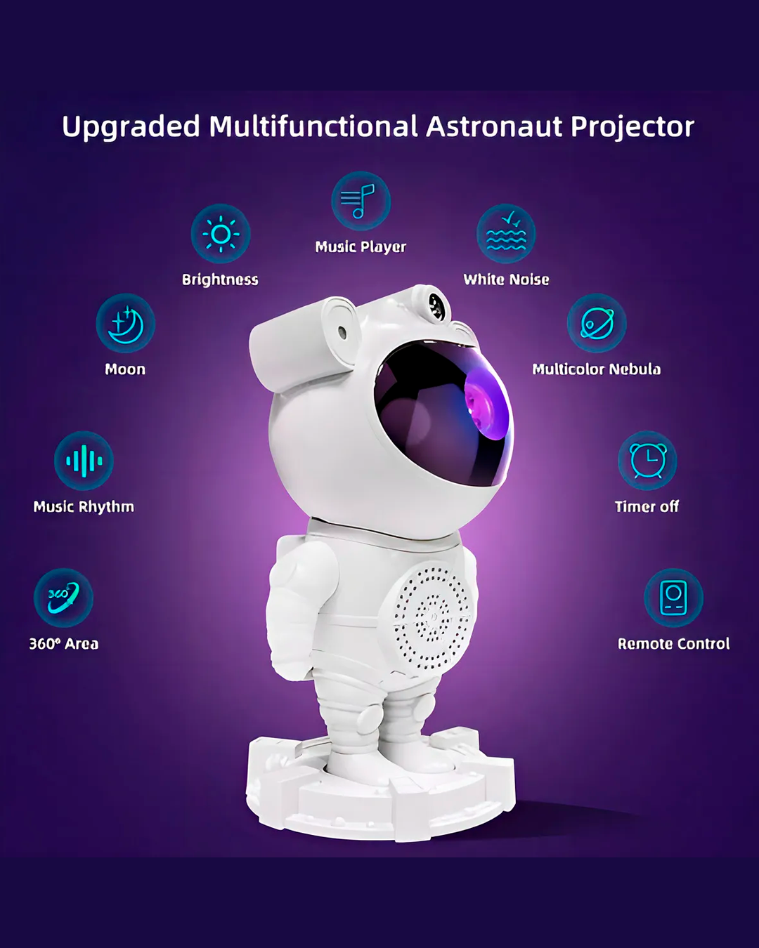 Proyector Galaxia Astronauta Parlante Nebulosa