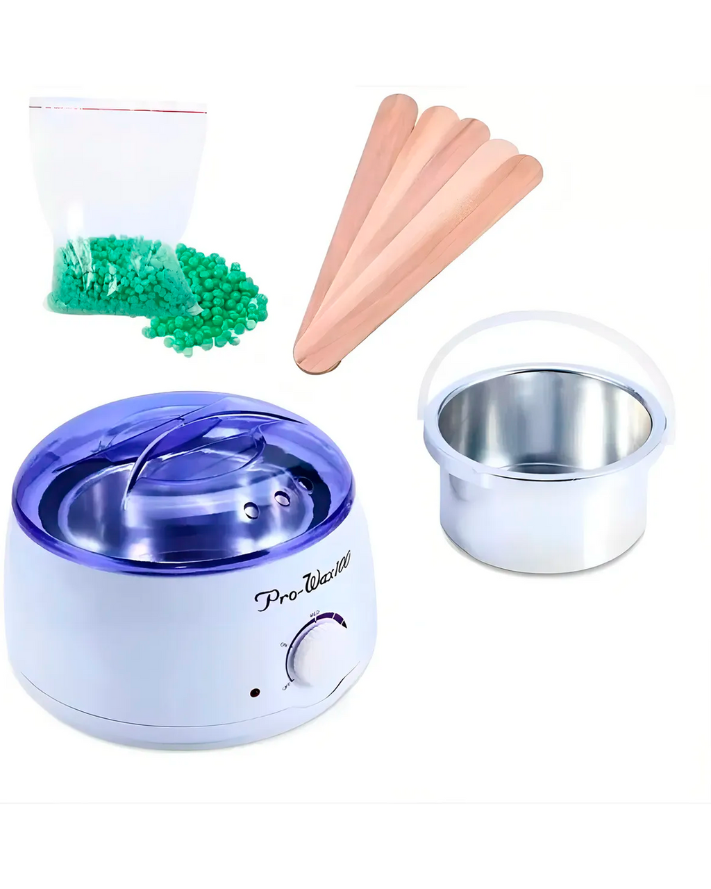 Calentador Eléctrico Cera Pro Wax 200 Capacidad 500g Regulable Tapa