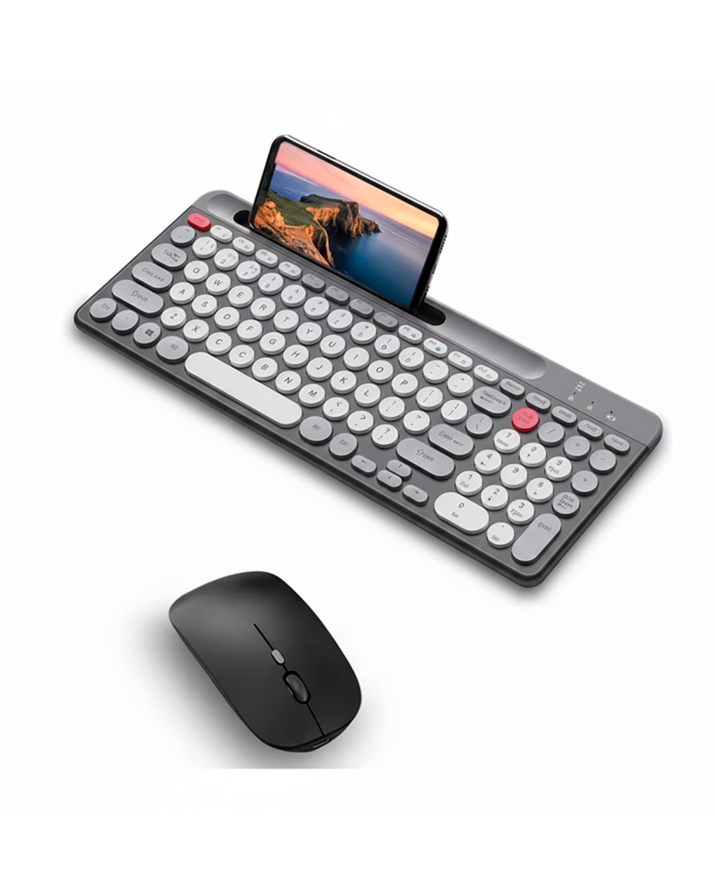Teclado Inalámbrico WD-TL-001 con Mouse – Conexión Multi-Dispositivo