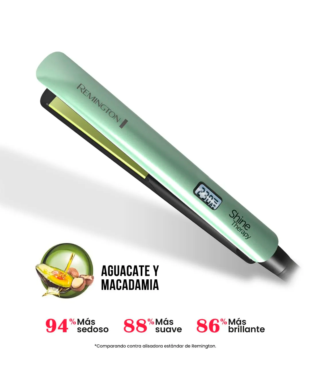 Plancha Alisadora de Cabello Aguacate Macadamia Remington Replica 1.1