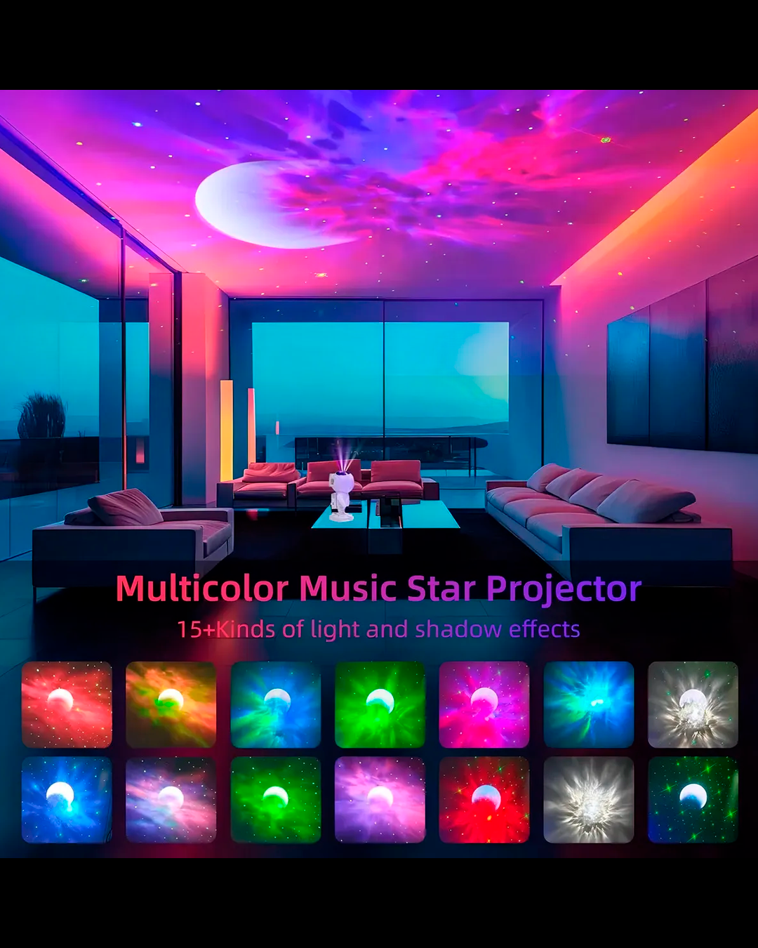 Proyector Galaxia Astronauta Parlante Nebulosa