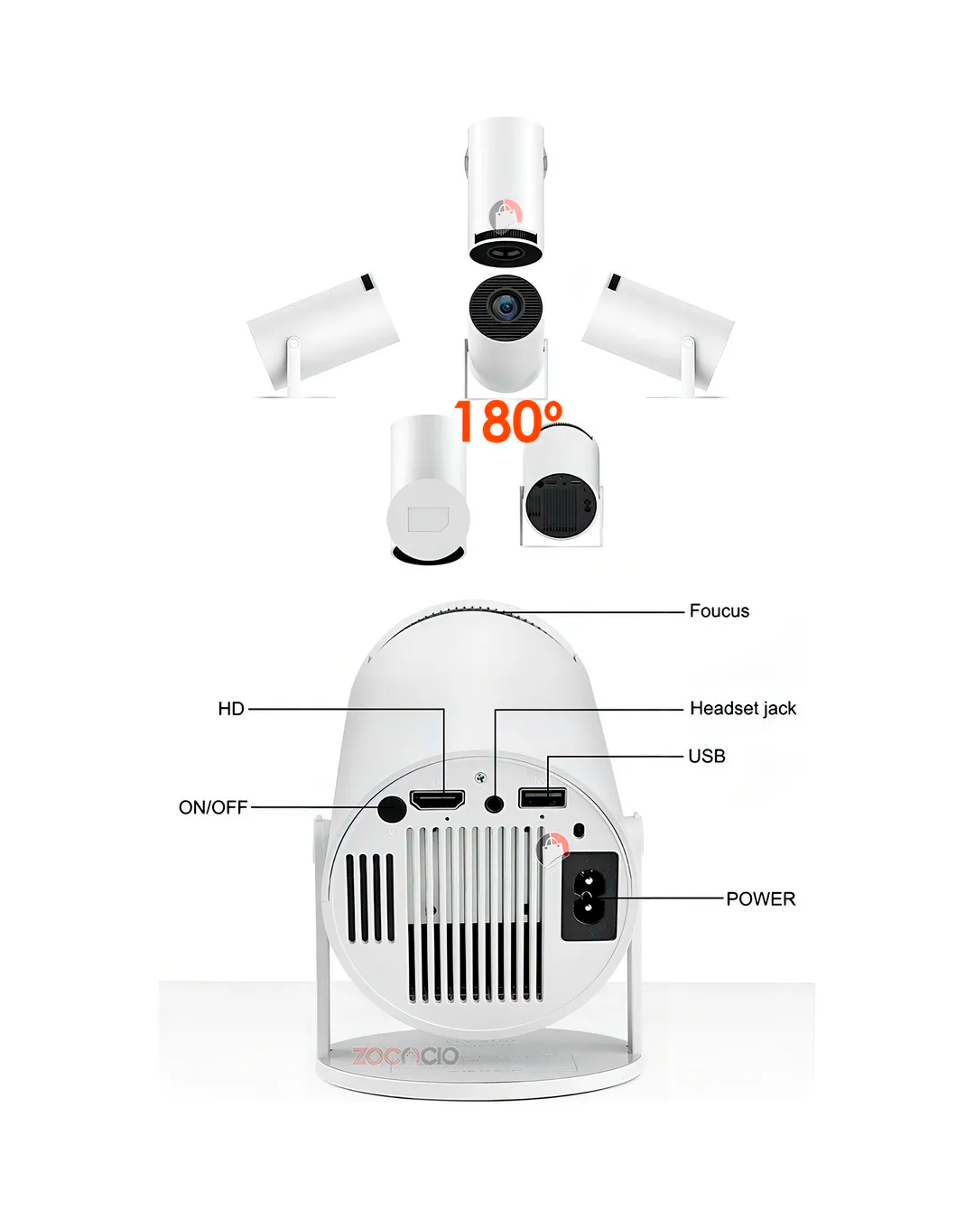Proyector Smart Para Cine En Casa Hy300 1080hd