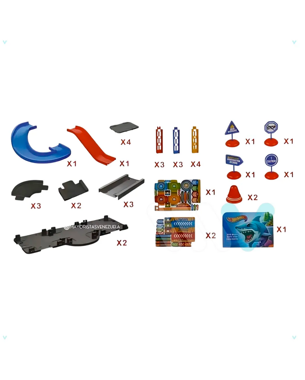 Pista Hotwheels Carros Tiburón