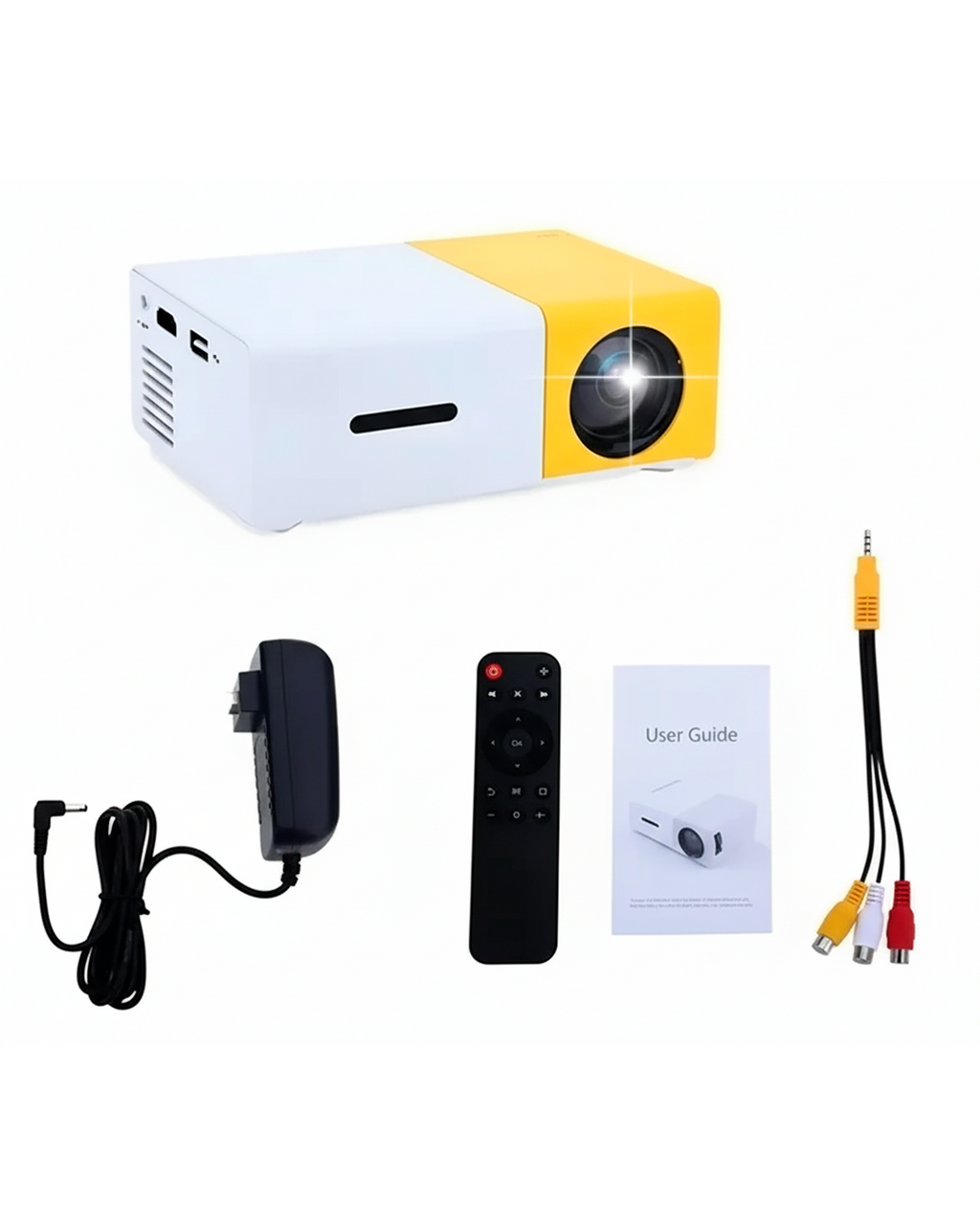 Mini Proyector Portátil YG300 – HDMI, USB, AV y Control Remoto